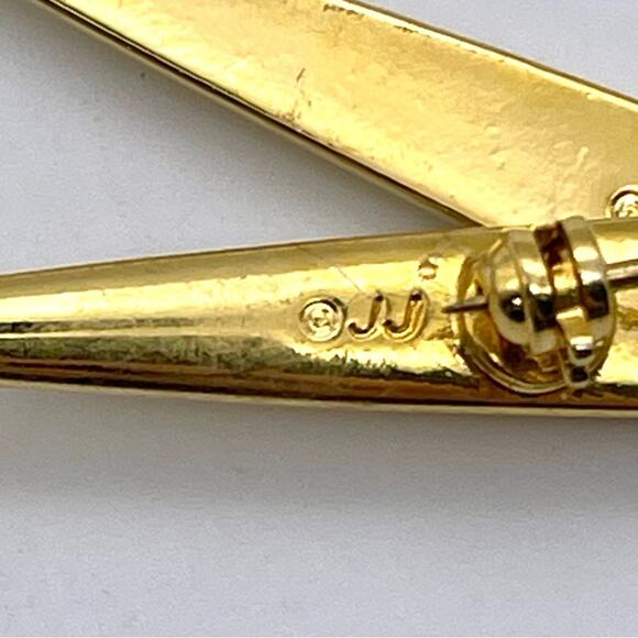 Vintage JJ Jonette Scissor Brooch Pin + Multi-Scissor Cluster Brooch - Set of 2 - Picture 6 of 11